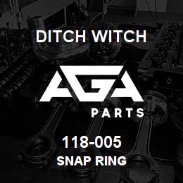 118-005 Ditch Witch SNAP RING | AGA Parts