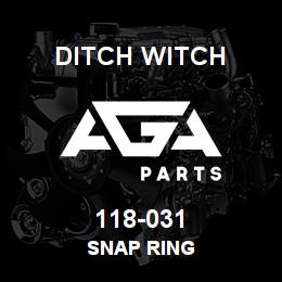 118-031 Ditch Witch SNAP RING | AGA Parts