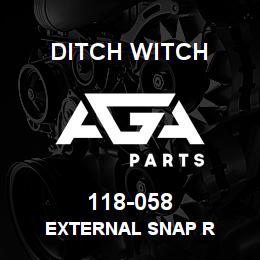 118-058 Ditch Witch EXTERNAL SNAP R | AGA Parts