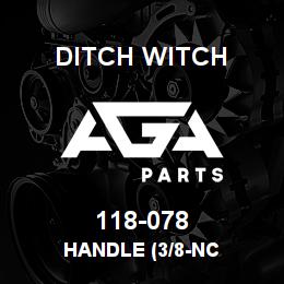 118-078 Ditch Witch HANDLE (3/8-NC | AGA Parts