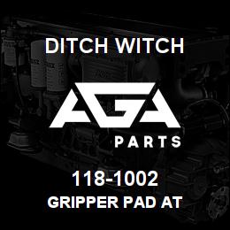 118-1002 Ditch Witch GRIPPER PAD AT | AGA Parts