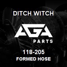 118-205 Ditch Witch FORMED HOSE | AGA Parts