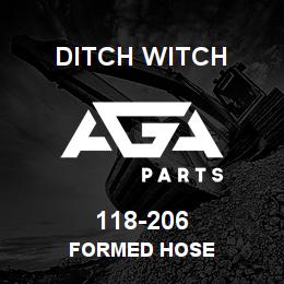 118-206 Ditch Witch FORMED HOSE | AGA Parts
