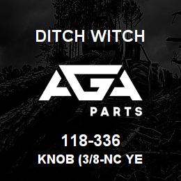 118-336 Ditch Witch KNOB (3/8-NC YE | AGA Parts