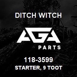 118-3599 Ditch Witch STARTER, 9 TOOT | AGA Parts