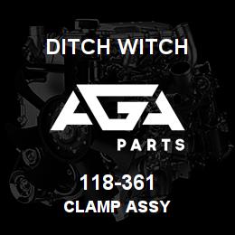 118-361 Ditch Witch CLAMP ASSY | AGA Parts