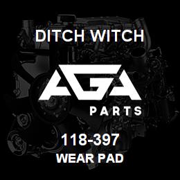 118-397 Ditch Witch WEAR PAD | AGA Parts