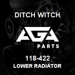 118-422 Ditch Witch LOWER RADIATOR | AGA Parts
