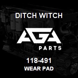 118-491 Ditch Witch WEAR PAD | AGA Parts