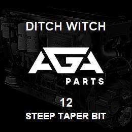 12 Ditch Witch STEEP TAPER bit | AGA Parts