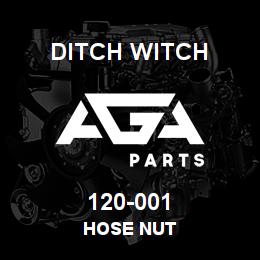 120-001 Ditch Witch HOSE NUT | AGA Parts