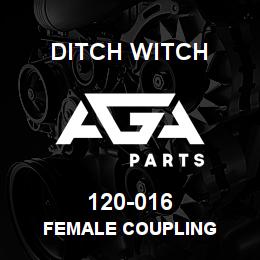 120-016 Ditch Witch FEMALE COUPLING | AGA Parts
