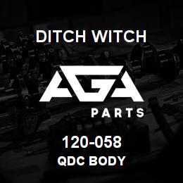 120-058 Ditch Witch QDC BODY | AGA Parts
