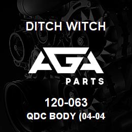 120-063 Ditch Witch QDC BODY (04-04 | AGA Parts