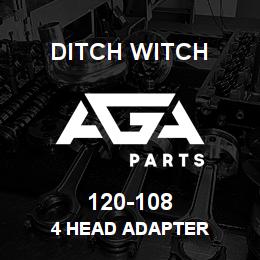 120-108 Ditch Witch 4 HEAD ADAPTER | AGA Parts