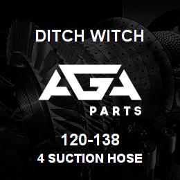 120-138 Ditch Witch 4 Suction Hose | AGA Parts