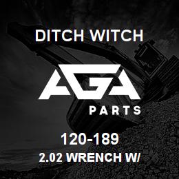 120-189 Ditch Witch 2.02 WRENCH W/ | AGA Parts