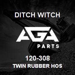 120-308 Ditch Witch TWIN RUBBER HOS | AGA Parts