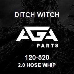 120-520 Ditch Witch 2.0 HOSE WHIP | AGA Parts