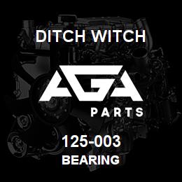 125-003 Ditch Witch BEARING | AGA Parts