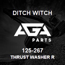 125-267 Ditch Witch THRUST WASHER R | AGA Parts