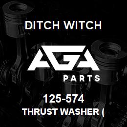 125-574 Ditch Witch THRUST WASHER ( | AGA Parts
