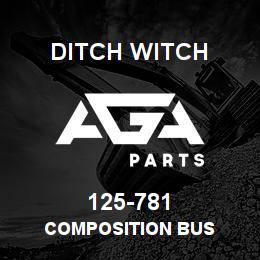 125-781 Ditch Witch COMPOSITION BUS | AGA Parts