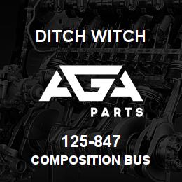 125-847 Ditch Witch COMPOSITION BUS | AGA Parts