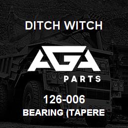 126-006 Ditch Witch BEARING (TAPERE | AGA Parts