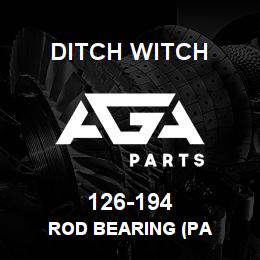 126-194 Ditch Witch ROD BEARING (PA | AGA Parts