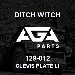 129-012 Ditch Witch CLEVIS PLATE LI | AGA Parts