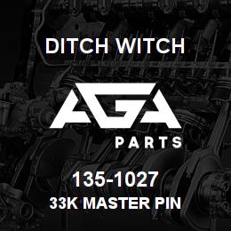 135-1027 Ditch Witch 33K MASTER PIN | AGA Parts