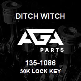 135-1086 Ditch Witch 50K LOCK KEY | AGA Parts