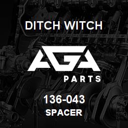 136-043 Ditch Witch SPACER | AGA Parts