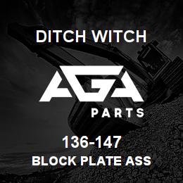 136-147 Ditch Witch BLOCK PLATE ASS | AGA Parts