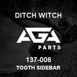 137-006 Ditch Witch TOOTH SIDEBAR | AGA Parts