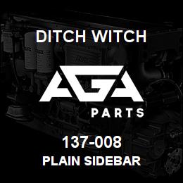 137-008 Ditch Witch PLAIN SIDEBAR | AGA Parts