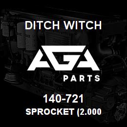 140-721 Ditch Witch SPROCKET (2.000 | AGA Parts