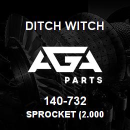 140-732 Ditch Witch SPROCKET (2.000 | AGA Parts
