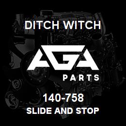 140-758 Ditch Witch SLIDE AND STOP | AGA Parts