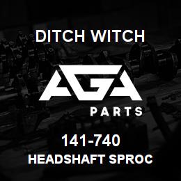 141-740 Ditch Witch HEADSHAFT SPROC | AGA Parts