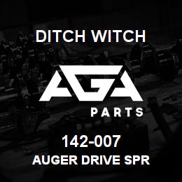 142-007 Ditch Witch AUGER DRIVE SPR | AGA Parts