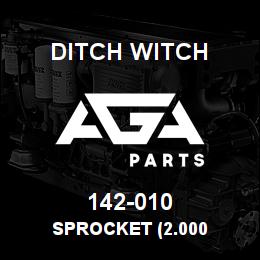 142-010 Ditch Witch SPROCKET (2.000 | AGA Parts