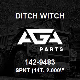 142-9483 Ditch Witch SPKT (14T, 2.000" | AGA Parts