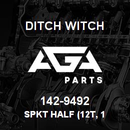 142-9492 Ditch Witch SPKT HALF (12T, 1 | AGA Parts