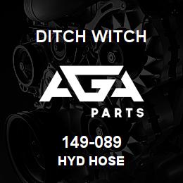 149-089 Ditch Witch HYD HOSE | AGA Parts