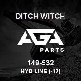 149-532 Ditch Witch HYD LINE (-12) | AGA Parts