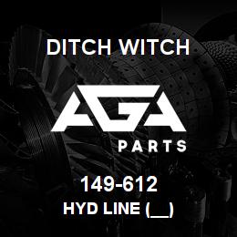 149-612 Ditch Witch HYD LINE (__) | AGA Parts