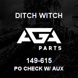 149-615 Ditch Witch PO CHECK W/ AUX | AGA Parts