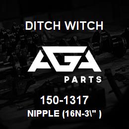 150-1317 Ditch Witch NIPPLE (16N-3" ) | AGA Parts